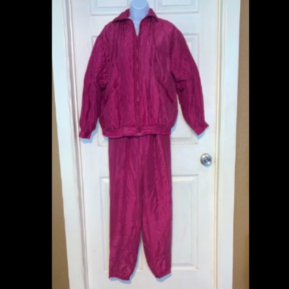 Vintage 90’s ACTIVITE women’s pink windbreaker set
